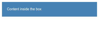 Example HTML/CSS exercise target — box model